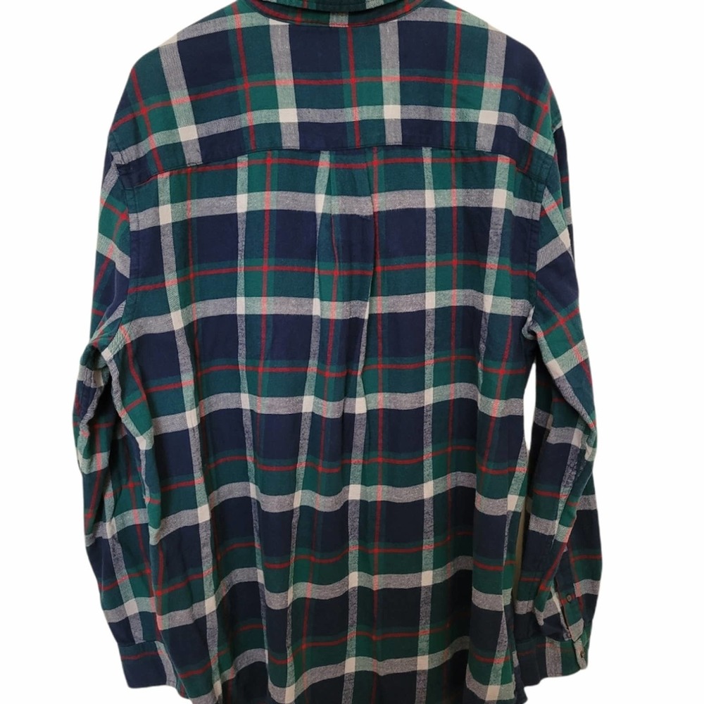 Chaps Plaid Button Down Flannel 2xl - image 3